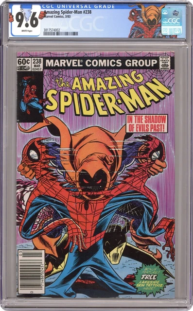 Amazing Spider-Man #238A Tattooz Included CGC 9.6 1983 3817574002 1st Hobgoblin