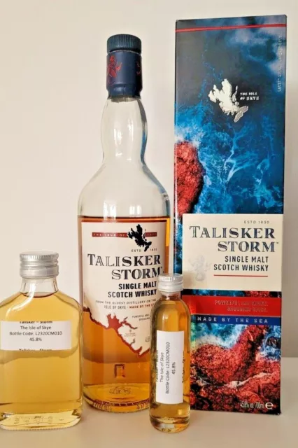 Whisky Talisker Storm Isle of Skye Single Malt Sample 100ml/40ml Probe