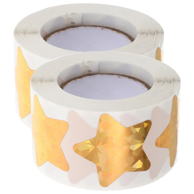 2 Brötchen sternförmiger Rollaufkleber Haushaltsgeschenkaufkleber Etikett
