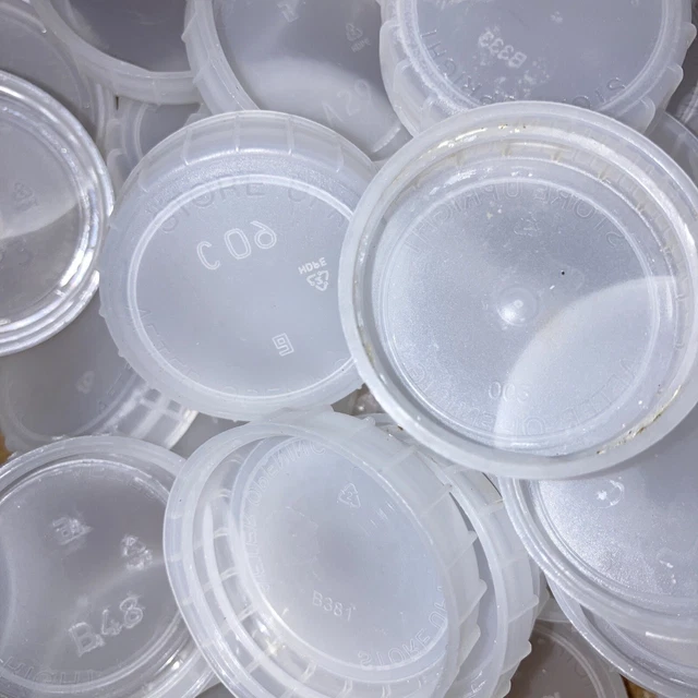 Milchflasche Kunststoff Tops Kappe Deckel WEISS x 100 Kunst Basteln Hobbys Schulprojekte
