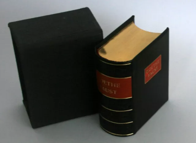 Minibuch "Faust - Eine Tragödie" Johann Wolfgang von Goethe, Kopfgoldschnitt