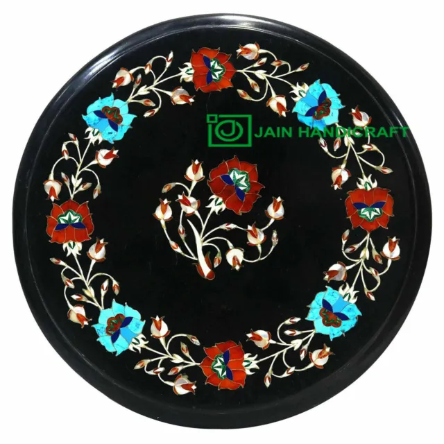 12" Table Marble Inlay Top pietra Dura Home garden coffee dining  Decor b188