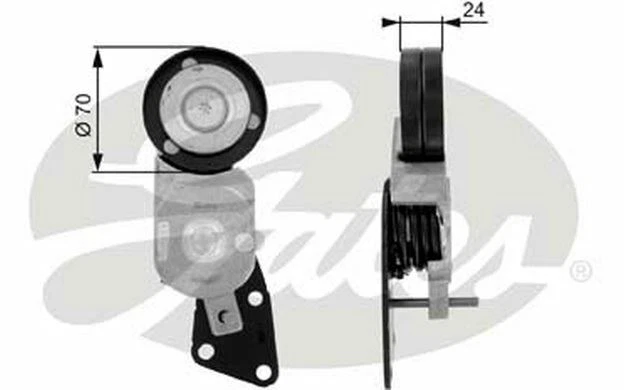 GATES Galet tendeur pour SKODA FABIA SEAT IBIZA T38426 - Pièces Auto Mister Auto