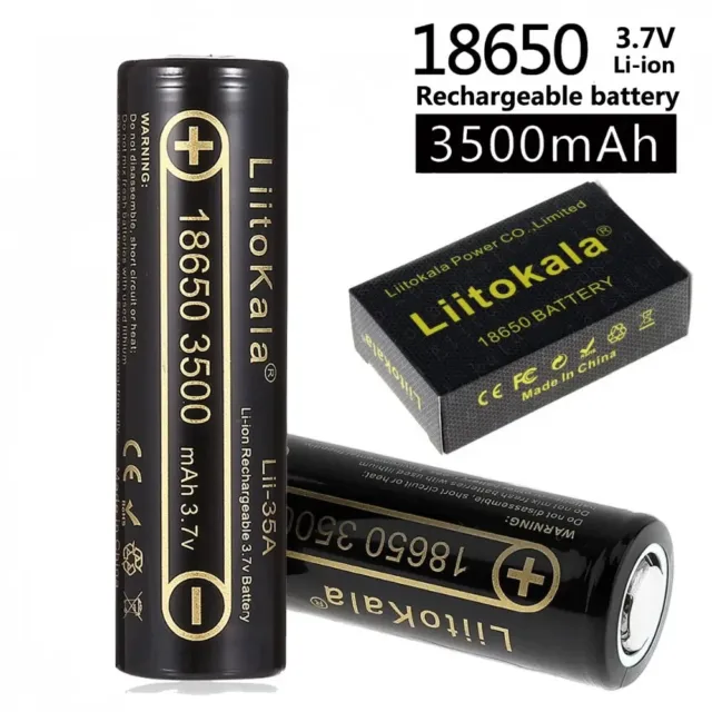 Batteria LiitoKala 30A Lii-35A 18650 batteria agli ioni di litio 3.7V 3500mAh