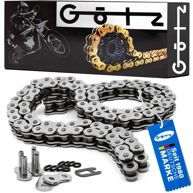 Catena Rinforzata 520 X 100 Maglie Per Explorer Trasher 320, Doppio Rinforzo Con Chiusura A Clip, Per Quad E Fuoristrada - 3