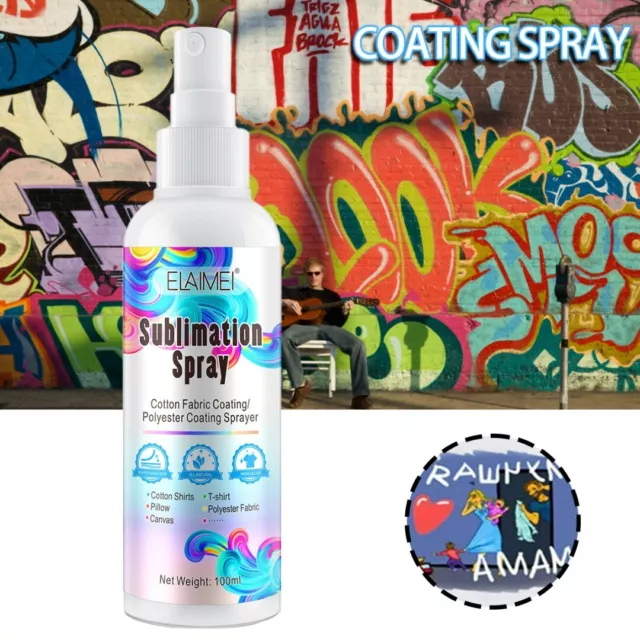 HTVRONT Sublimation Coating Spray for Cotton Shirts 150ml, Sublimation  Spray for All Fabric, Canvas, Carton, Pillow, Sublimation Spray Quick Dry 