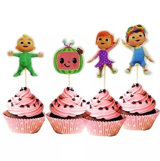 24pc Cocomelon Cupcake Toppers Birthday Party Decoration