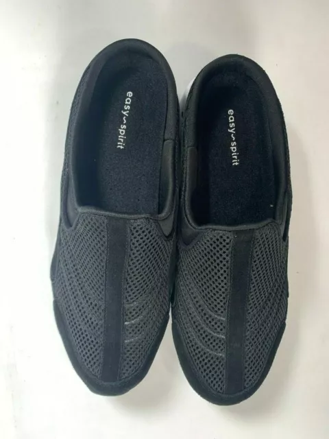 Womens Easy Spirit Black & White Travel Time Slip on Shoes NEW! NIB