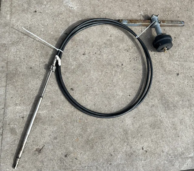 Teleflex Marine Boat Steering rack with 15ft cable