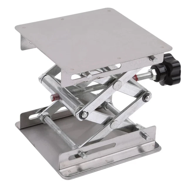 Knob Regulated Lifting Platform Adjustable Height Construction Stainless Steel