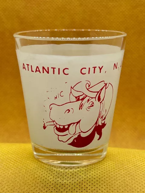 Shot Glass Atlantic City New Jersey Travel Barware Landmarks Souvenir Casino