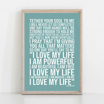 Robbie Williams Love My Life Heartbeat Sound Wave Art Print Eur 16 87 Picclick It