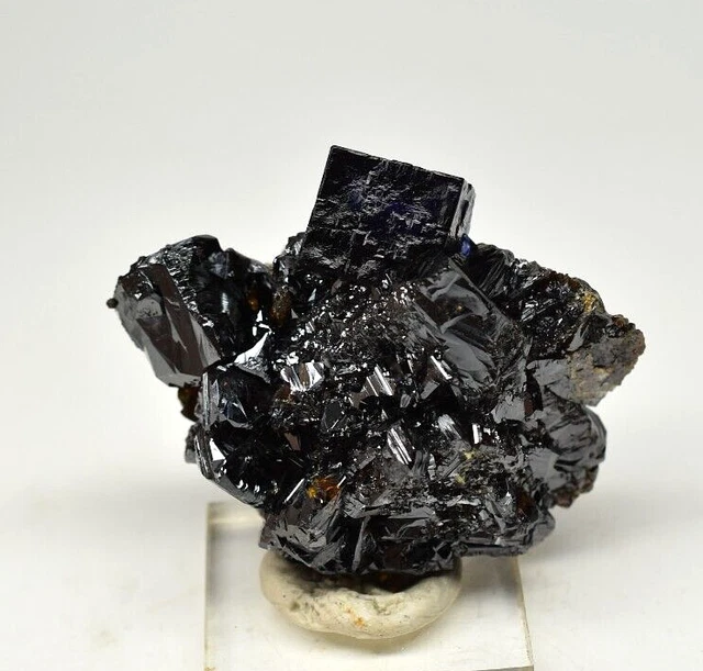 Fluorite on Sphalerite - Elmwood Mine, Smith Co., Tennessee