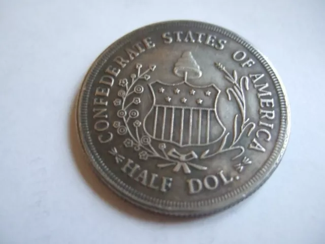 Confederate States Of America 1861 Half Dollar  Collectors  Coin  2