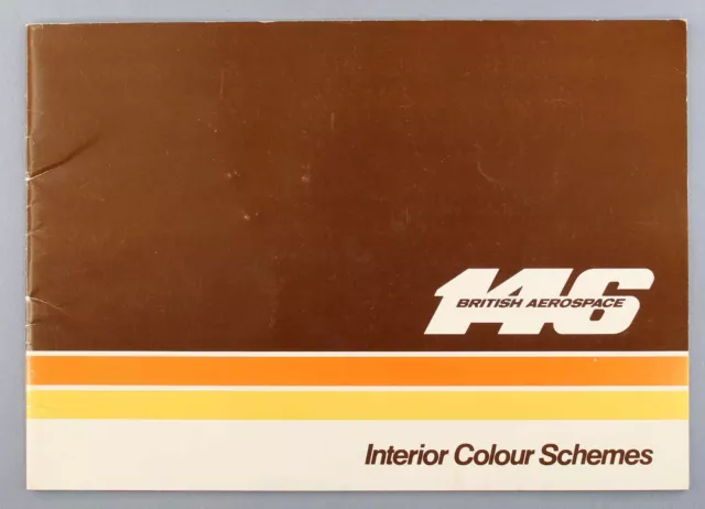 British Aerospace Bae 146 Interior Colour Schemes Manufacturers Sales Brochure