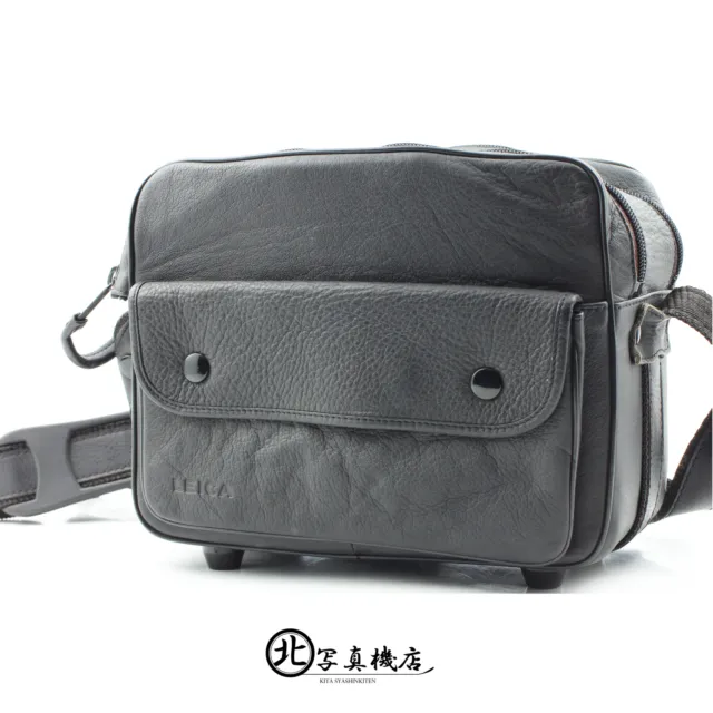 [Near MINT] Leica Black Calf Leather Combination Camera Bag Case From JAPAN