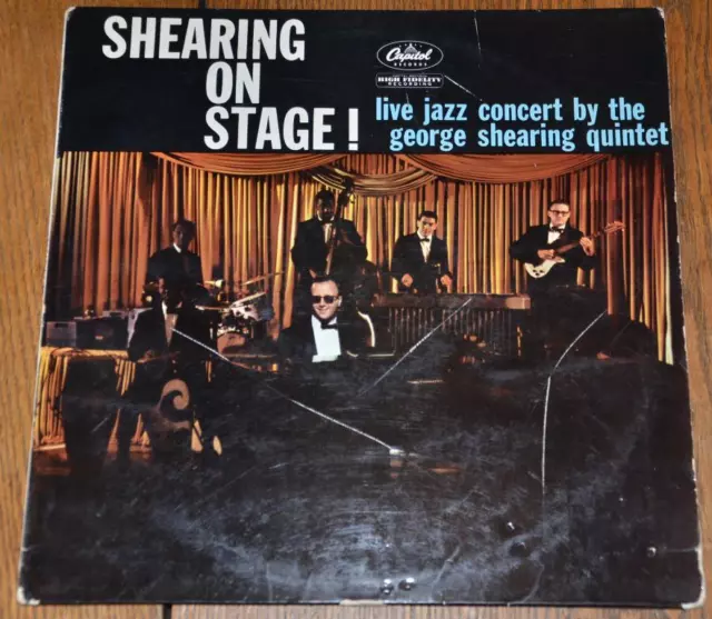 THE GEORGE SHEARING QUINTET On Stage Live LP Capitol EMI vinyl record JAZZ 1959