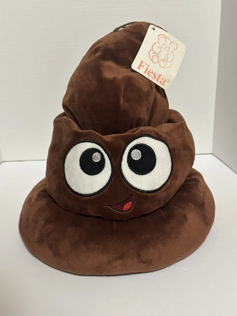 Santa Emoji Poop Plush Hat - Christmas Edition, 12 Inch, Unisex Adult, Fiesta
