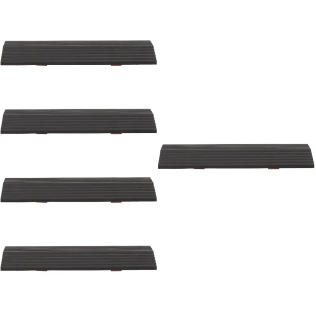 Set Di 2 Rampe In Gomma Per Accesso Portatile – Per Sedie A Rotelle, Moto, Bici E Auto, Supera Soglie E Cordoli