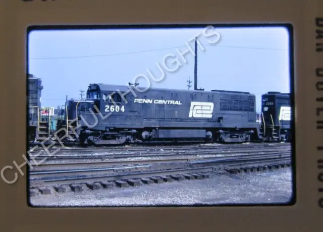 Original '71 Kodachrome Slide PC Penn Central 2604 U25B Cincinnati, OH    37C29