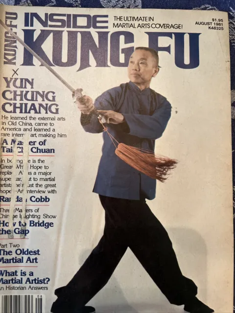 8/81 Inside Kung Fu Yun Chung Chiang Randall Cobb Black Belt Karate Martial Arts