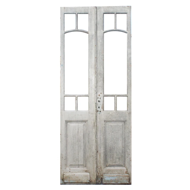 Reclaimed Pair of 35" French Double Doors, Antique Doors, NED2021