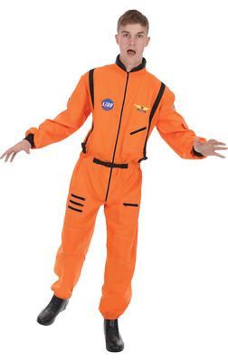 Da Uomo Costume da Astronauta tuta arancione ASTRONAUTA NASA uniforme Armageddon Costume