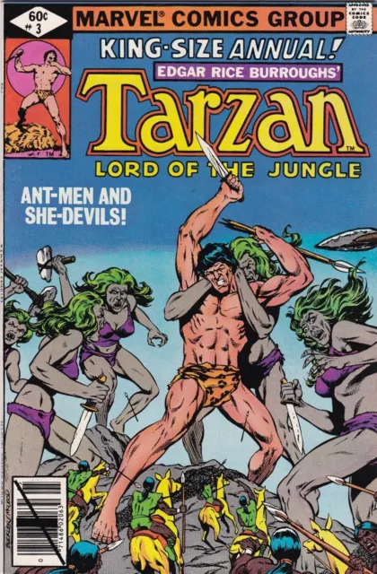 Tarzan Annual #3, 1979! Very Fine/Near Mint Condition! Marvel Classic!