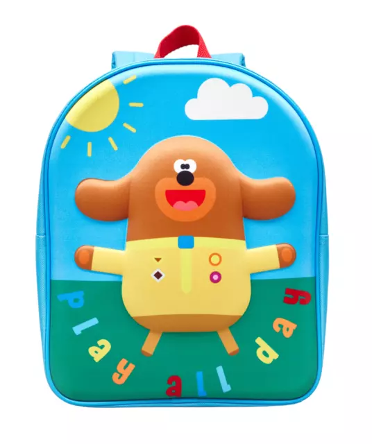HEY DUGGEE OFFICIAL CHARACTER Kids Children's Backpack School Bag 3D Rucksack