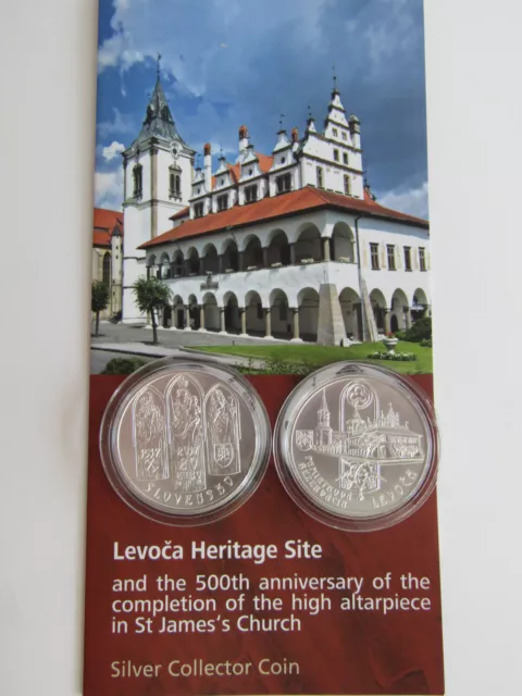 Slowakei 2017 20 Euro Silber Münze Coin St Bu - Levoca + Hauptaltar Sankt Jakob