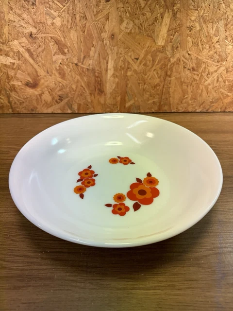 Grand Plat Rond Lotus Arcopal – Blanc, Opale, Design Vintage
