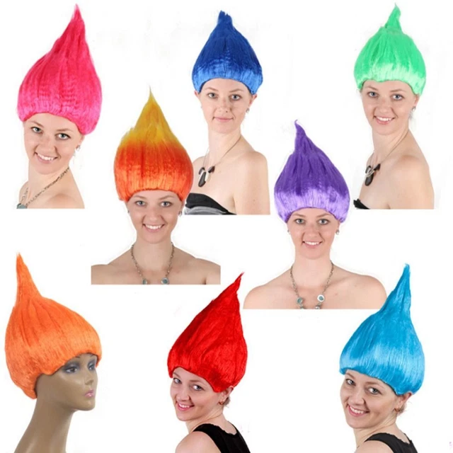 K wire / P wire Elf Pixie Wig Colourful Hair Wigs Soft Flame Wigs  Halloween