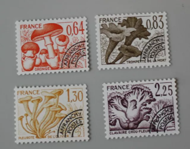 France 1979 préoblitéré 158 à 161 neuf luxe ** préo Champignons