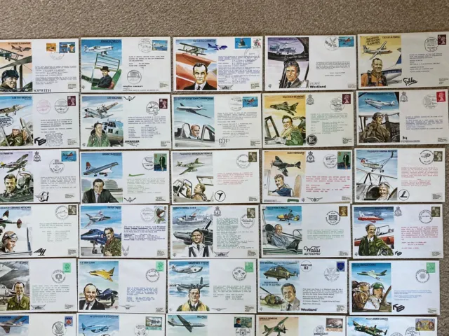 40 RAF Covers - COMPLETE SET TP Series - TEST PILOTS, Trubshaw, Winkle Brown etc