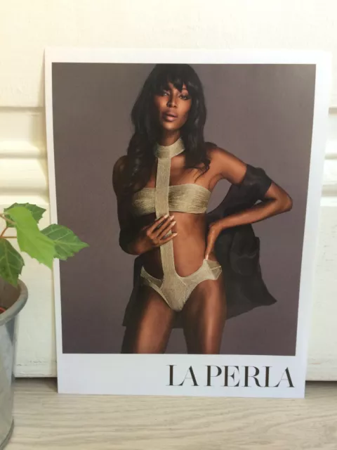 Publicité La Perla 2015 advertising lingerie ad collection Naomi Campbell fall