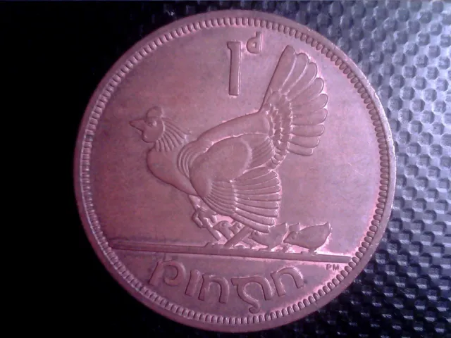 Ireland  One  Penny    1968   Big  Coin    Jun05