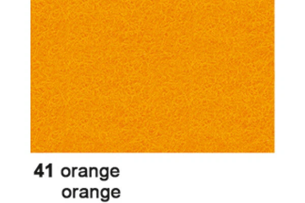 Fieltro - Fieltro artesanal naranja, (B) 200 x (H) 300 mm, 150 g/m2 10 arcos,