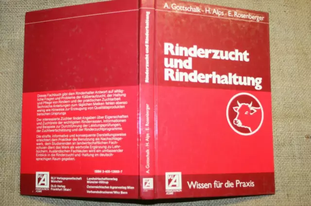 Fachbuch Rinderzucht Rinderhaltung Rassen Kälber Milchvieh Mutterkuh 1983