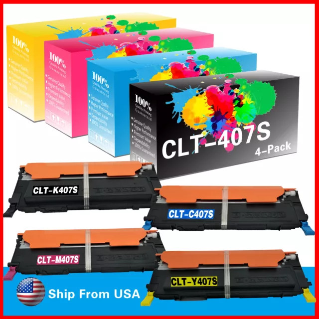 (4PK,BCMY) CLT-407S CLT407S Toner Cartridge CLP325 for CLP-320 CLP-325W Printer