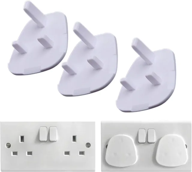 5X Baby Child Safety Plug Socket Covers Protector Guard Mains Electric Insert UK