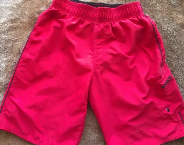 Speedo Boys Red Pants Size M