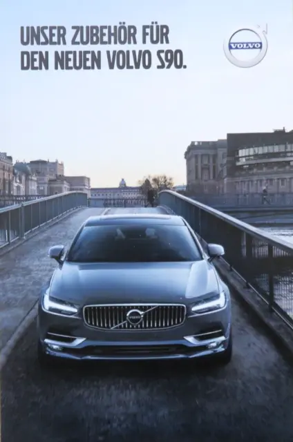 Volvo S90 Zubehör Prospekt Brochure von 7/2016, 4 Seiten