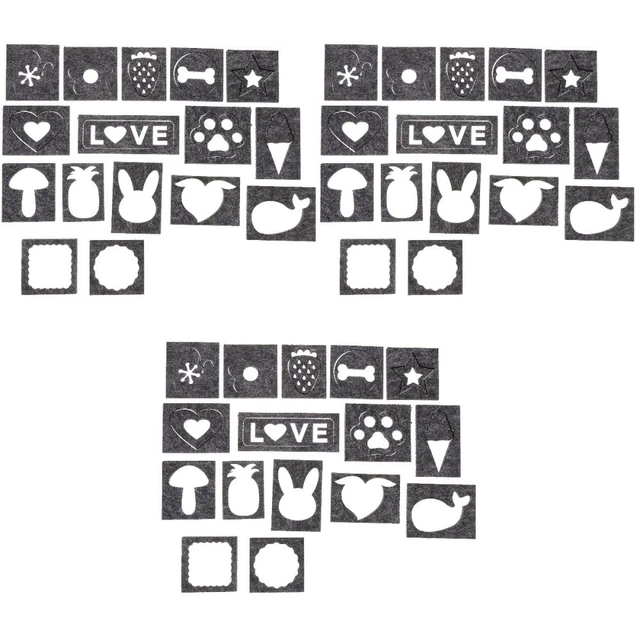 48 PCs einzigartige Form DIY Craft Tool Filzvorlage Nadel Felch Applique Form