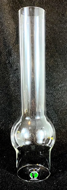 NEW 12" x 2 1/2" Clear Chimney Hurricane Glass Globe Ball Shade GWTW Oil Lamp
