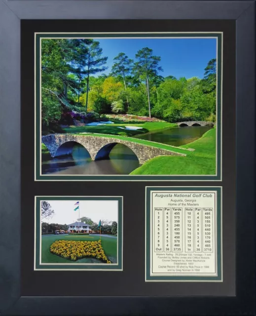 11x14 FRAMED AUGUSTA NATIONAL GOLF CLUB COURSE BOBBY JONES EST.1933 8X10 PHOTO