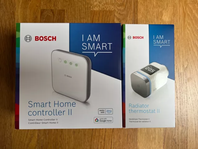 Bosch Starter Set Heizen Smart Home Controller II und Radiator Thermostat 2 NEU