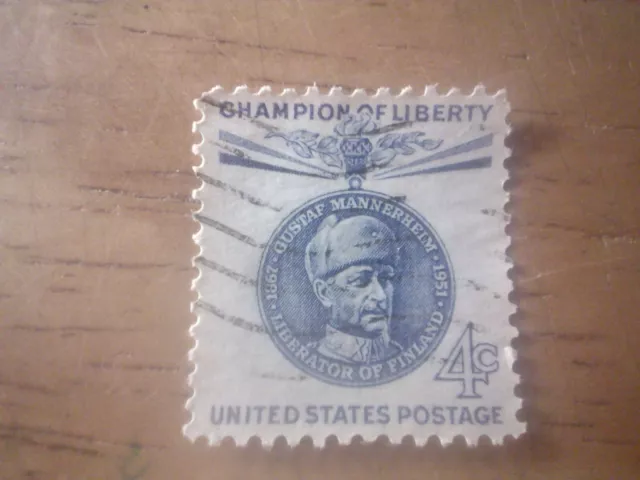 1960 4c Gustaf Mannerheim.  Champions of Liberty Series.