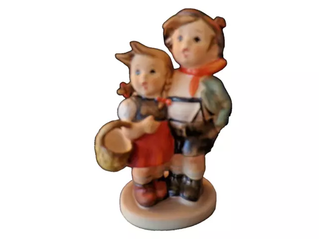 Hummel Figurine  "Surprise" boy and girl with basket TMK2