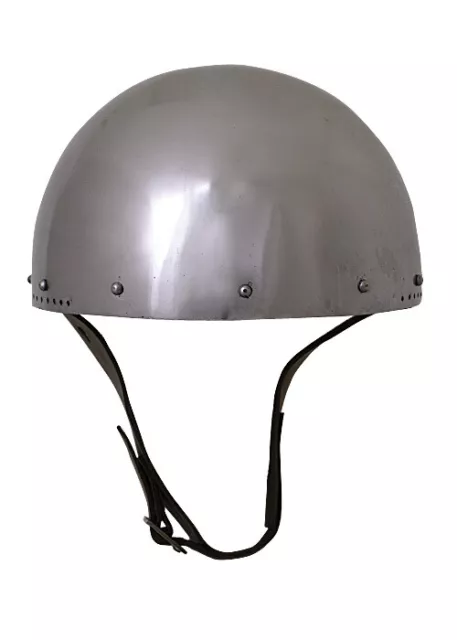 ULFBERTH Hirnhaube, 2 mm Stahl - Mittelalter Ritter Helm Schaukampf LARP
