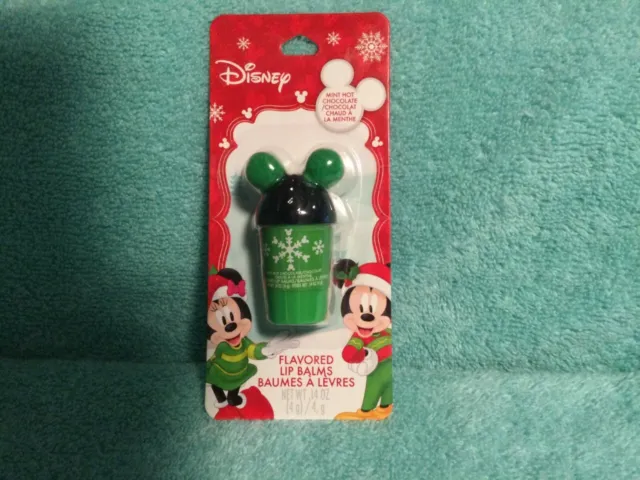 Disney Mickey & Minnie Mint Hot Chocolate Flavored Lip Balm NEW